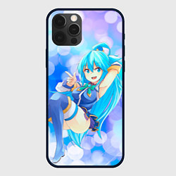 Чехол для iPhone 12 Pro Аква из Коносубы, цвет: 3D-черный