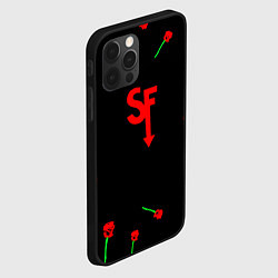 Чехол для iPhone 12 Pro Sally face rose steel, цвет: 3D-черный — фото 2