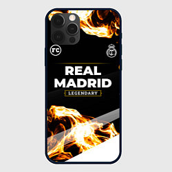 Чехол для iPhone 12 Pro Real Madrid legendary sport fire, цвет: 3D-черный