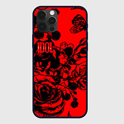 Чехол для iPhone 12 Pro Билли Айдол rock rose band, цвет: 3D-черный