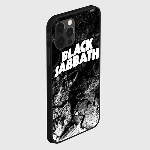 Чехол iPhone 12 Pro Black Sabbath black graphite / 3D-Черный – фото 2