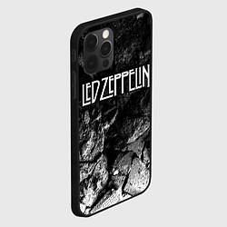 Чехол для iPhone 12 Pro Led Zeppelin black graphite, цвет: 3D-черный — фото 2