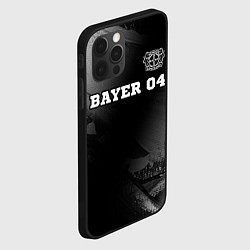 Чехол для iPhone 12 Pro Bayer 04 sport на темном фоне посередине, цвет: 3D-черный — фото 2