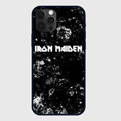 Чехол для iPhone 12 Pro Iron Maiden black ice, цвет: 3D-черный