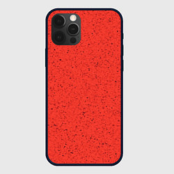 Чехол для iPhone 12 Pro Текстура цвет оранжевая заря, цвет: 3D-черный