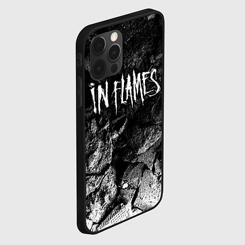 Чехол iPhone 12 Pro In Flames black graphite / 3D-Черный – фото 2