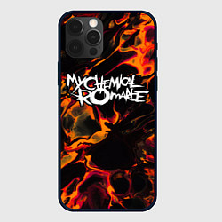 Чехол для iPhone 12 Pro My Chemical Romance red lava, цвет: 3D-черный