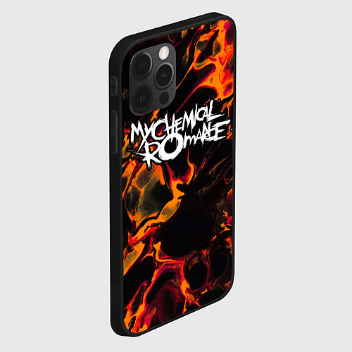 Чехол iPhone 12 Pro My Chemical Romance red lava / 3D-Черный – фото 2