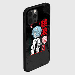 Чехол для iPhone 12 Pro Evangelion - Рей Аянами, цвет: 3D-черный — фото 2