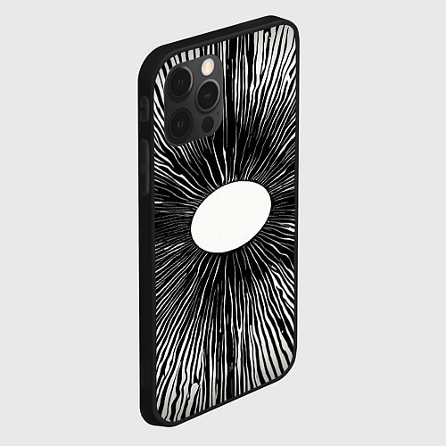 Чехол iPhone 12 Pro Поглощение / 3D-Черный – фото 2