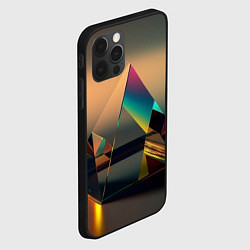 Чехол для iPhone 12 Pro Призма пирамидальная, цвет: 3D-черный — фото 2