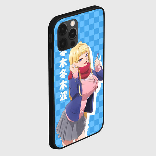 Чехол iPhone 12 Pro Dosanko Gyaru Is Mega Cute - Fuyuki Minami / 3D-Черный – фото 2