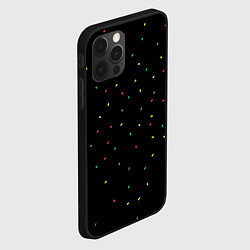 Чехол для iPhone 12 Pro Разноцветные семена, цвет: 3D-черный — фото 2