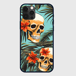 Чехол для iPhone 12 Pro Черепа на море, цвет: 3D-черный