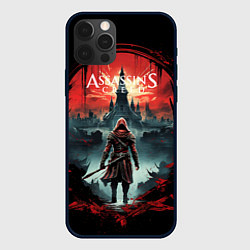 Чехол для iPhone 12 Pro Assassins creed город на горизонте, цвет: 3D-черный