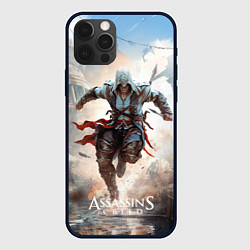 Чехол для iPhone 12 Pro Assassins creed паркур, цвет: 3D-черный