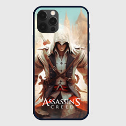 Чехол для iPhone 12 Pro Assassins creed большой город, цвет: 3D-черный