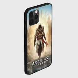 Чехол для iPhone 12 Pro Assassins creed на фоне дворца, цвет: 3D-черный — фото 2