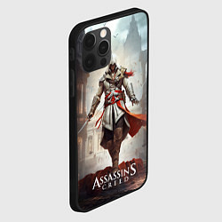 Чехол для iPhone 12 Pro Assassins creed старый город, цвет: 3D-черный — фото 2