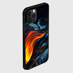 Чехол для iPhone 12 Pro Волнистая темная материя, цвет: 3D-черный — фото 2