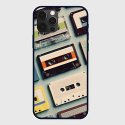 Чехол для iPhone 12 Pro Ретро аудио кассеты, цвет: 3D-черный