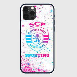 Чехол для iPhone 12 Pro Sporting neon gradient style, цвет: 3D-черный