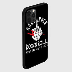 Чехол для iPhone 12 Pro Хард-рок, рок-н-ролл, цвет: 3D-черный — фото 2