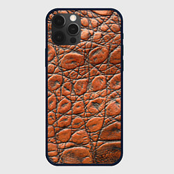 Чехол для iPhone 12 Pro Змеиная шкура текстура, цвет: 3D-черный