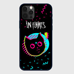 Чехол для iPhone 12 Pro In Flames - rock star cat, цвет: 3D-черный