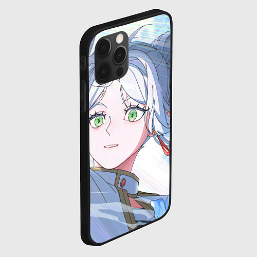 Чехол iPhone 12 Pro Sousou no Frieren Фрирен beautiful smile / 3D-Черный – фото 2