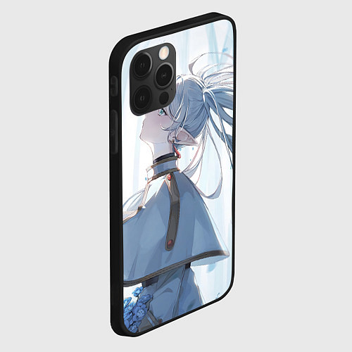 Чехол iPhone 12 Pro Sousou no Frieren Фрирен beautiful / 3D-Черный – фото 2