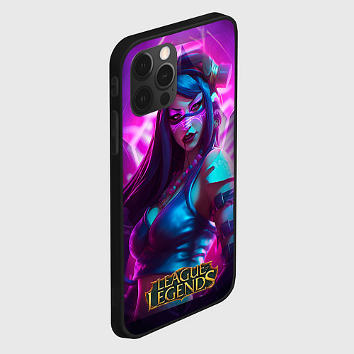 Чехол iPhone 12 Pro League Of Legends Akali Kda / 3D-Черный – фото 2