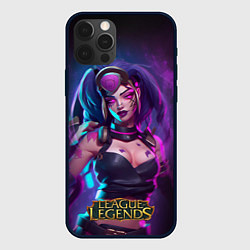 Чехол для iPhone 12 Pro League Of Legends Akali Kda, цвет: 3D-черный