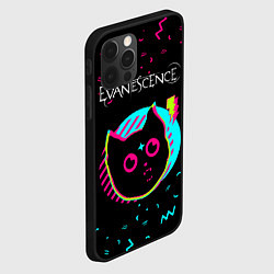 Чехол для iPhone 12 Pro Evanescence - rock star cat, цвет: 3D-черный — фото 2