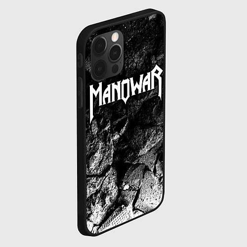 Чехол iPhone 12 Pro Manowar black graphite / 3D-Черный – фото 2