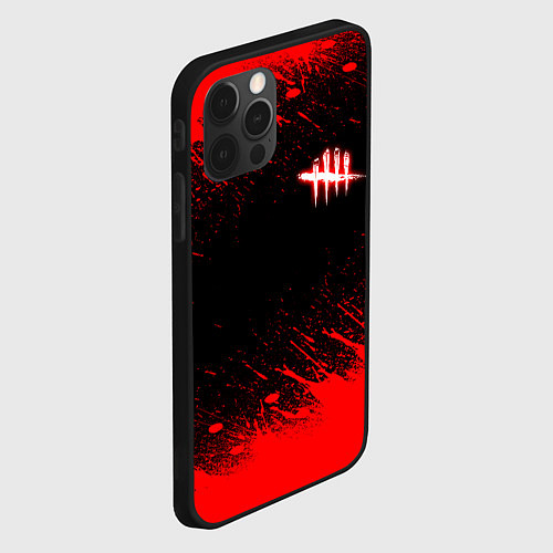 Чехол iPhone 12 Pro Dead by daylight огненный / 3D-Черный – фото 2