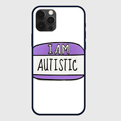 Чехол для iPhone 12 Pro Аутист значок, цвет: 3D-черный