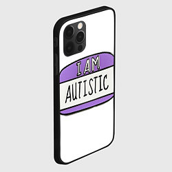 Чехол для iPhone 12 Pro Аутист значок, цвет: 3D-черный — фото 2