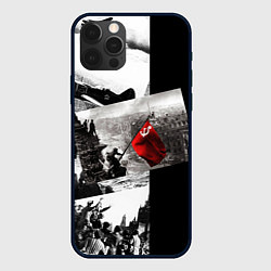 Чехол для iPhone 12 Pro День победы 9 мая коллаж из фронтовых моментов, цвет: 3D-черный