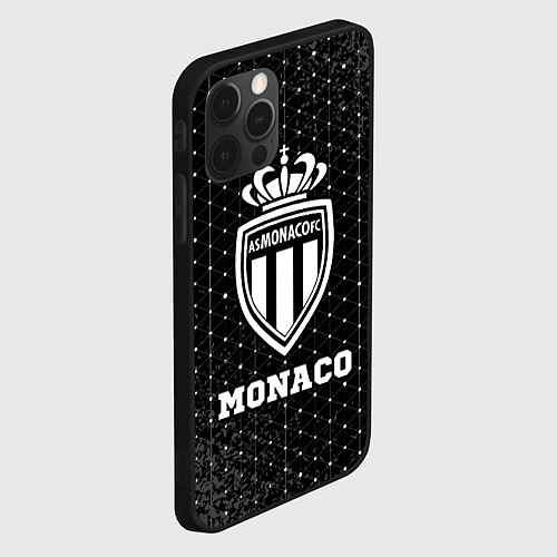 Чехол iPhone 12 Pro Monaco sport на темном фоне / 3D-Черный – фото 2