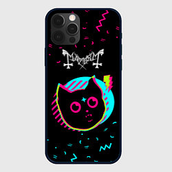 Чехол для iPhone 12 Pro Mayhem - rock star cat, цвет: 3D-черный