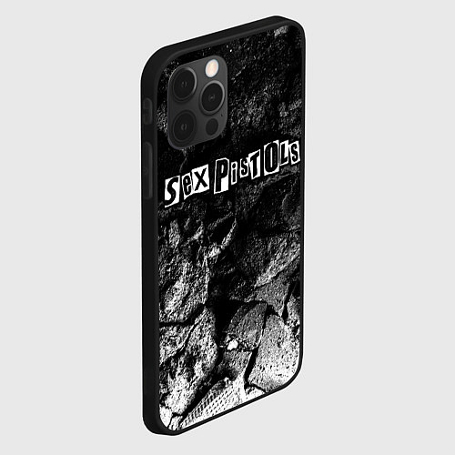 Чехол iPhone 12 Pro Sex Pistols black graphite / 3D-Черный – фото 2