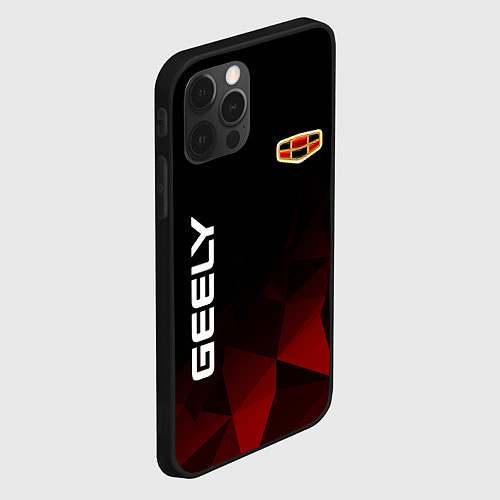 Чехол iPhone 12 Pro Geely / 3D-Черный – фото 2