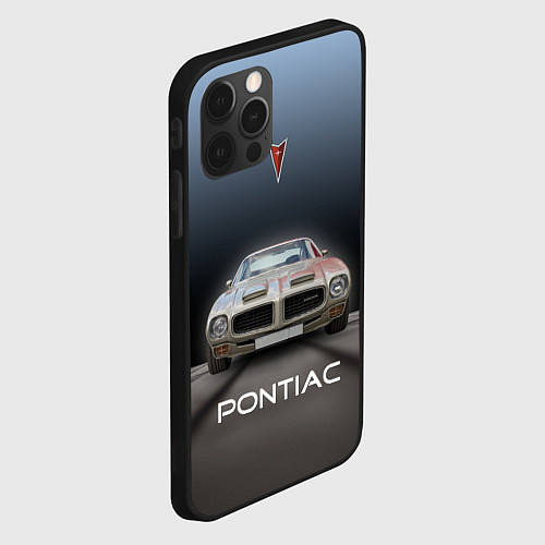 Чехол iPhone 12 Pro Американский масл-кар Pontiac / 3D-Черный – фото 2