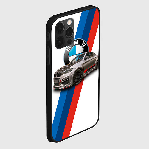 Чехол iPhone 12 Pro Немецкий кроссовер BMW X6 M / 3D-Черный – фото 2