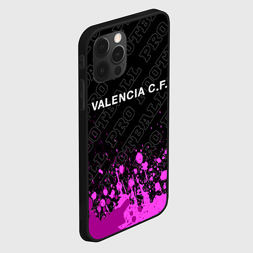 Чехол iPhone 12 Pro Valencia pro football посередине / 3D-Черный – фото 2