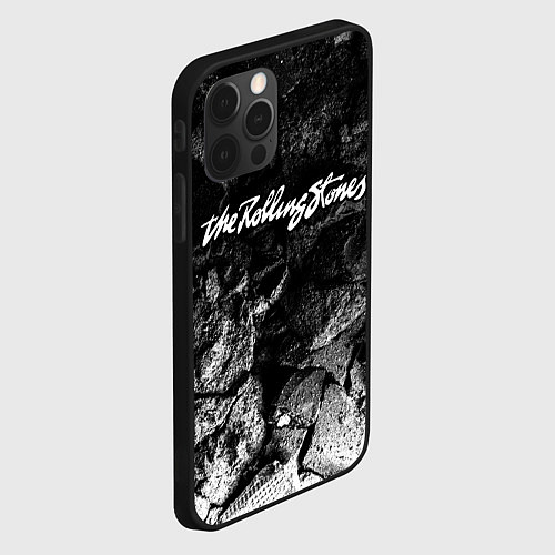 Чехол iPhone 12 Pro Rolling Stones black graphite / 3D-Черный – фото 2