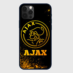 Чехол для iPhone 12 Pro Ajax - gold gradient, цвет: 3D-черный