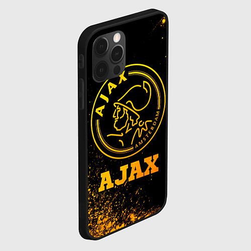 Чехол iPhone 12 Pro Ajax - gold gradient / 3D-Черный – фото 2