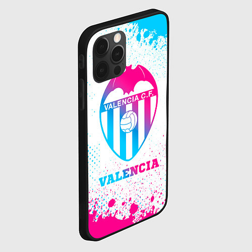 Чехол iPhone 12 Pro Valencia neon gradient style / 3D-Черный – фото 2